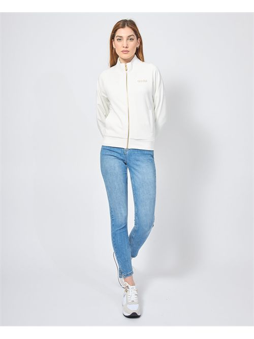 Felpa donna Yes Zee fullzip con manica raglan<BR/>